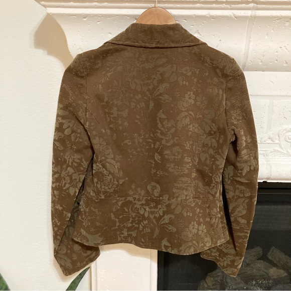 Vintage Arden B Blazer Brown Floral Y2K Jacket Size XS - Picture 5 of 12